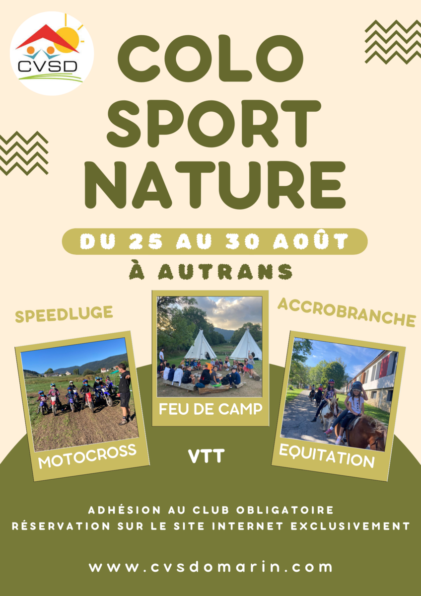 Colonie Sport Nature - Inscription ouverte